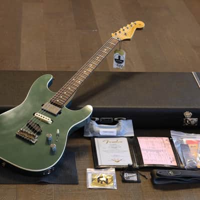 Unplayed! 2021 Fender Custom Shop Stratocaster HST Electric Guitar Aged Sherwood Metallic Relic + COA OHSC image 1