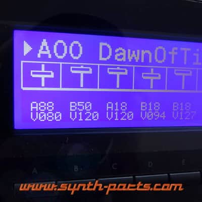 Korg 01R/W new LCD Display blue with cable Kit