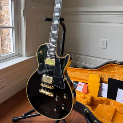 2026 Gibson Custom Shop Les Paul Custom ‘68 Reissue - Ebony Black image 4