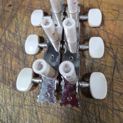 Vintage RARE 1970's 3x3 Open Back Classical Guitar Tuners Original Installation Screws Luthier Parts #5 image 7