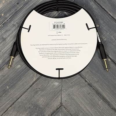 Pig Hog PCH20BK 20ft Black Woven Straight to Straght Instrument Cable image 4