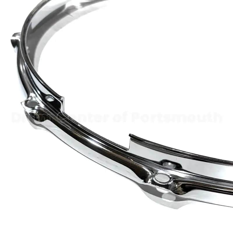 Sonor 19046201 Triple-Flanged Hoop 14" 10-lug Snare Side Chrome image 1