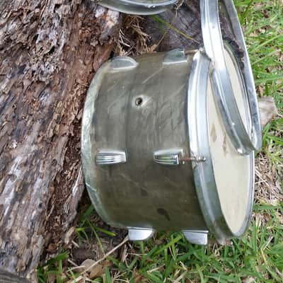 1958-59 Vintage Ludwig Jazz Festival Sky Blue Pearl Drum Set image 1