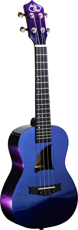 Eddy Finn OCEAN KING SERIES CONCERT UKULELE WITH GIG BAG SAP (EFOK-PB ) - Color Shift Blue/Purple image 1