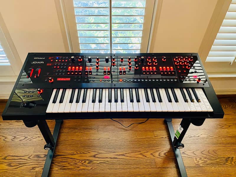 Roland JD-Xa 49-Key Analog/Digital Crossover Synthesizer - Black/Red image 1