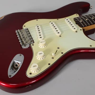 2002 Fender Custom Shop 1960 Stratocaster Candy Apple Red Relic w/OHSC image 12