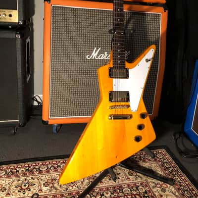 Tokai MIC Love Rock Explorer Korina Top, Gold Hardware image 11