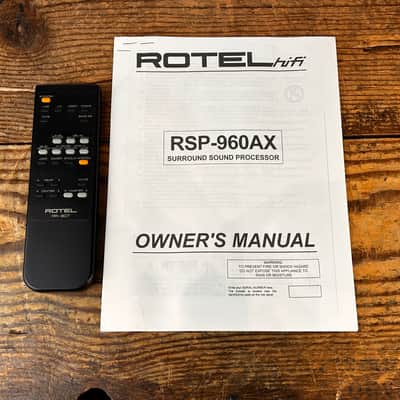 Rotel RSP-960AX Surround Processor/AVR image 11