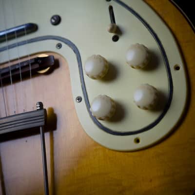 Rare Vintage 1950’S Old Kraftsman Thin Twin Jimmy Reed Hollow Body Lightening Finish image 7