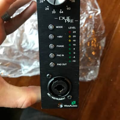 WesAudio Due-Pre 500 Series Preamp Rare Mic Instrument Pre DuePre image 1