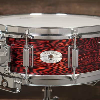 Rogers 5x14" Dynasonic Wood Snare Drum - 1960s Red Onyx image 3