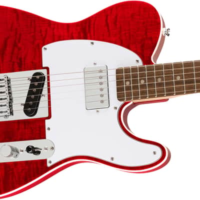 SQUIER - Affinity Series Telecaster FMT SH  Laurel Fingerboard  White Pickguard  Crimson Red Transparent - 0378280538 image 4