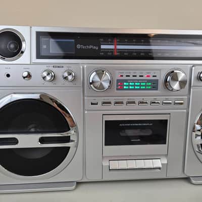 MONSTER 1980s Style Ghetto Blaster | Bluetooth CD & Cassette Boombox, 40W Power image 3