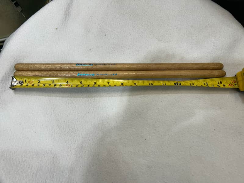 Ludwig Blue Ink 7B Double Butt End Drum Sticks (3296-U-4166) 70's - wood image 1