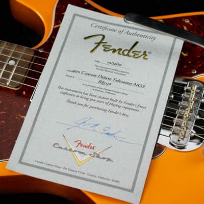 Fender Custom Shop Greg Fessler Masterbuilt 1972 Custom Deluxe Telecaster NOS 2016 - Capri Orange image 22