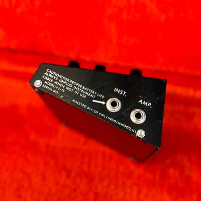 Maestro FZ-1s Fuzz tone effect pedal c 1970 original vintage USA Gibson fz1-s analog sustain image 3