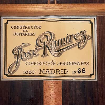 Jose Ramirez 1a 1966 amazing classical guitar - great sound quality - piece of history - check video! image 14