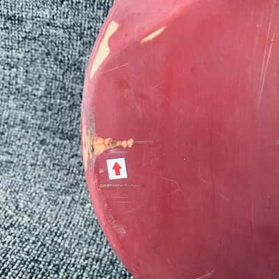 Red Basswood P Bass Style Left Hand Body image 6