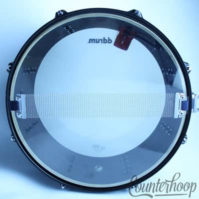 *ddrum Exclusive Hybrid Snare Drum Built-In Trigger 14x6" Black Satin 100% Birch image 8