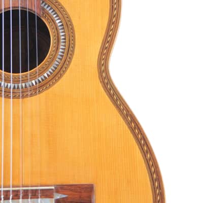Salvador Sancho ~1915 classical guitar -  nice guitar in Torres style + amazing decorations + video! image 3