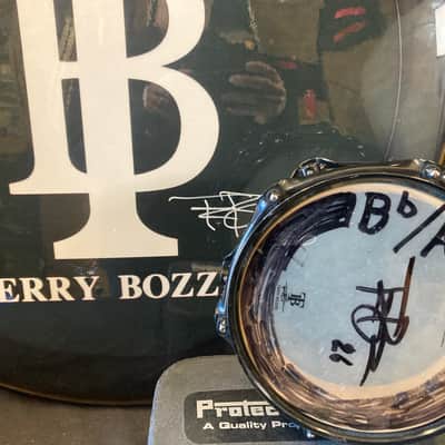 Terry Bozzio's DW 2000s - 2.5x8" Collector's Maple Piccolo Tom - "Bb/A#" Autographed! Transparent Dark Walnut Satin image 1
