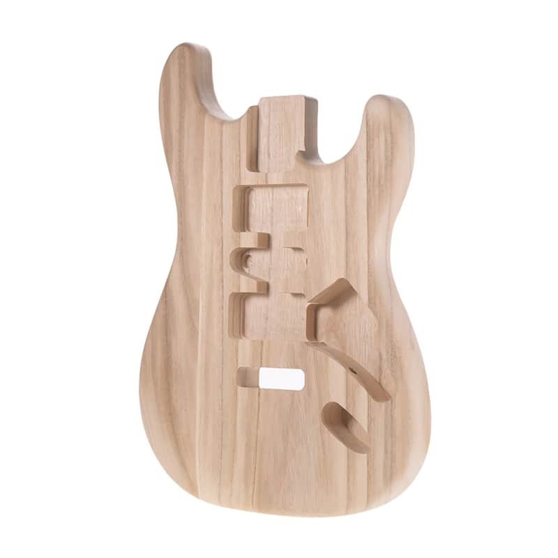 Unfinished Handcrafted Guitar Body Candlenut Wood Electric Guitar Body Guitar Barrel Replacement Parts,price include the import duty to US buyer image 1