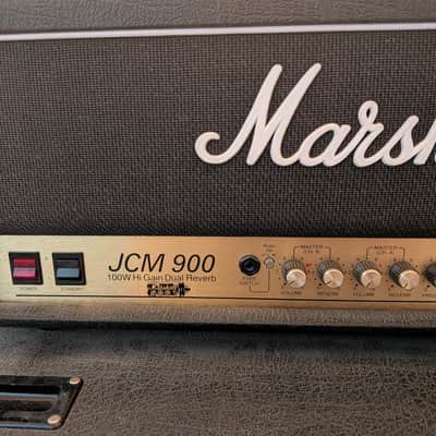 Marshall JCM 900 100W Hi Gain Dual Reverb Amp & Cab [Mid-1990s - Black] image 3