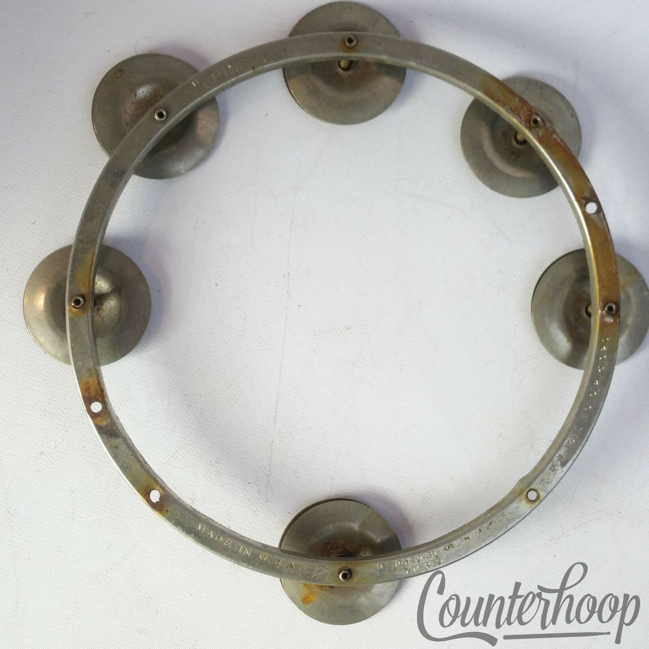ORIGINAL Ching Ring Ralph Kester Ludwig Hi-Hat Tambourine7" Percussion Parts USA — main photograph