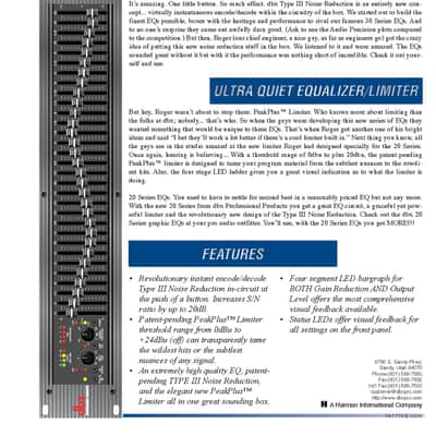 DBX Model 2031 Type III NR , Mono EQ 1/3 Octave image 2