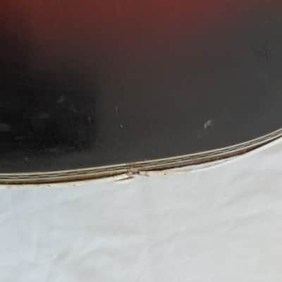 Unknown 1930's Vintage Archtop, probably German / Schonbach made. Archtop probably 1930's - Red / dark sunburst image 13