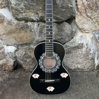 “Lil’ Gambler” Goodman handmade ladder braced Stella style Parlor guitar-Demo video added image 2