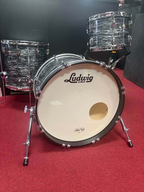 Ludwig Classic Maple Downbeat 8x12 / 14x14 / 14x20" Vintage Black Oyster Pearl image 1