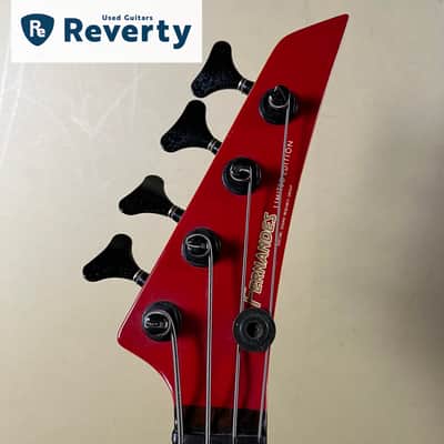 Fernandes PJS-50 PJ Bass 1980s MIJ Japan Medium Scale Red Limited Edition image 15