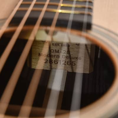 Martin OM-28E Modern Deluxe (Fishman) #2861265 — Orchestra Model Acoustic Electric Guitar image 3