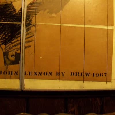 Drew Walker 1967 John Lennon Multi media collage 43"x48" 1 of 1 image 8