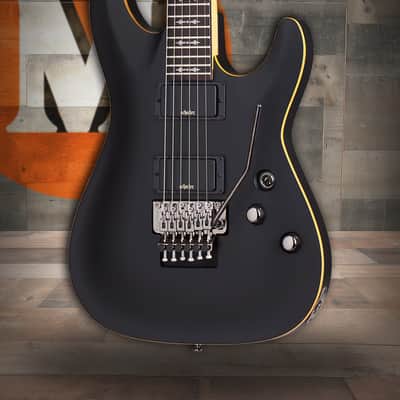 Schecter Demon-6 FR Electric Guitar - Aged Black Satin (3661) image 1