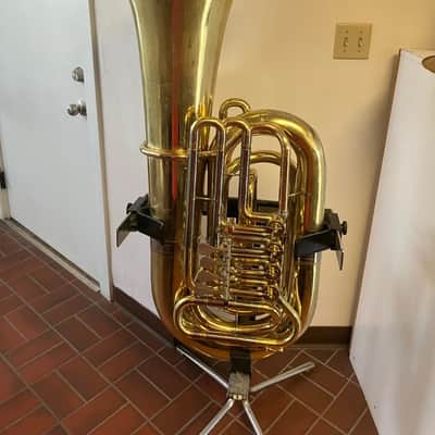 Very Clean Used Yamaha YBB-641 Concert BBb Tuba in Yellow Brass,Lacquered, good valves; with Case, Mouthpiece image 1