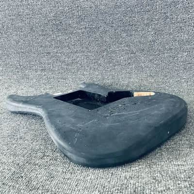 Black Solid Basswood Guitar Strat Style Body image 4