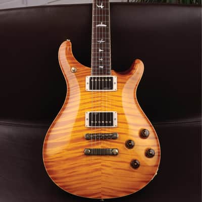 PRS RARE Private Stock [One of The Very 1st 594s | 1 of Only 26 From The First Run!] Guitar Of The Month "February" McCarty 594 in Vintage McCarty Smoked Burst w/Bronze Aluminium Two-Piece Bridge, Flame Mahogany Neck and MOP with Paua Outline Bird Inlays image 15