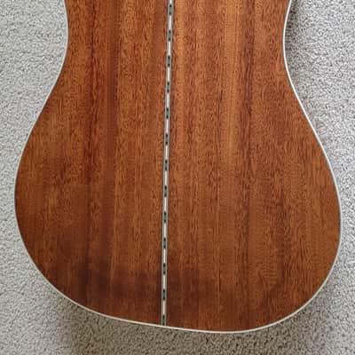 Fender PD-220E Dreadnought Acoustic Electric Guitar, Natural Finish, Hard Shell Case image 8