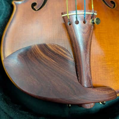 Holstein Bench Cannone 1743 Violin Built January 2016 Custom Rosewood Fittings image 3