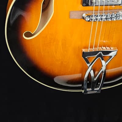 Ibanez Artcore AF75 - Vintage Sunburst w/ Hard Shell Case - USED image 4