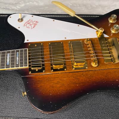 NEW! Gibson Custom 1963 Firebird VII Maestro - Electric Guitar - Vintage Sunburst Murphy Lab Light Aged - Gold Hardware - Custom Shop - 8.6lbs - Authorized Dealer - G07669 image 9