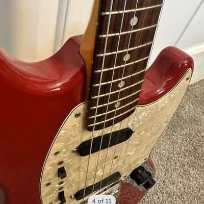 Used Fender 1994 Fender Mustang MG-65 Japanese 65' Reissue Dakota Red image 4