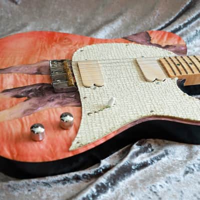 GB Liuteria Traditional Tele maple pink and purple resin image 18