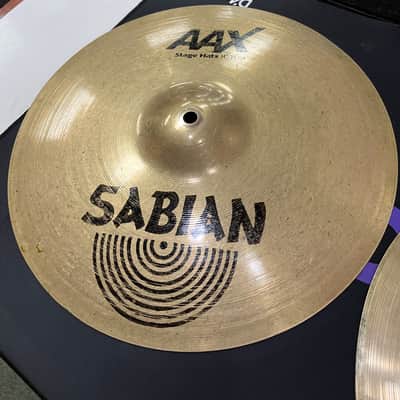 Sabian 14" AAX Stage Hi-Hat Cymbals (Pair) 2002 - 2018 - Brilliant image 2