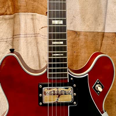 Harmony H-72 1972 - Burgundy image 8