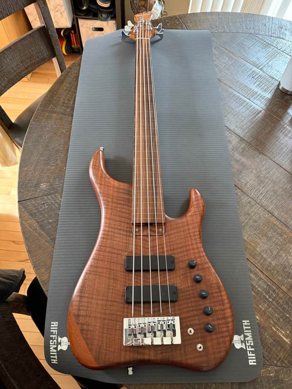 Hanewinckel Custom Pro Series 5-string Fretless Bass image 1
