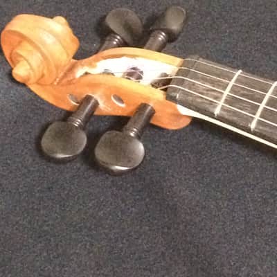 4/4 Violin + leigh + handmade+fretted+electric / semi acoustic. image 6