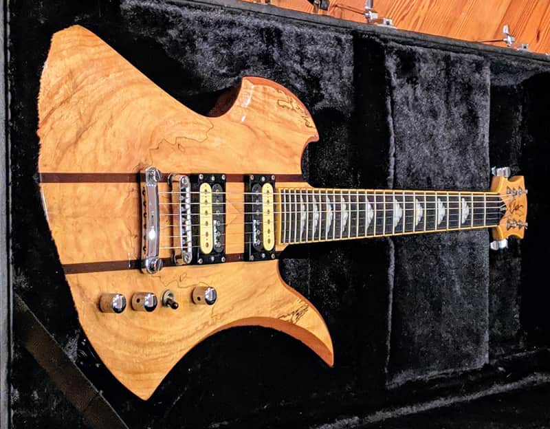 BC Rich Mockingbird Exotic Classic Spalted Maple Guitar w/OHSC